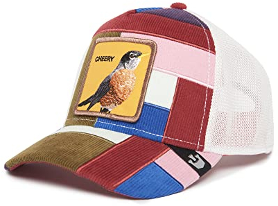 Goorin Bros. Trucker Cap Cord Patchwork Right Side of The Bed Red Mehrfarbig, Size:OneSize