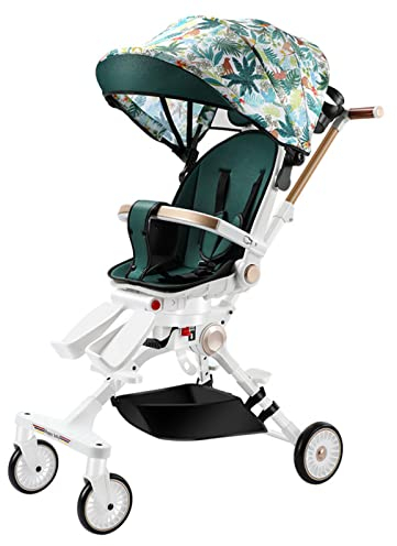 AIYING Leichter Kinderwagen, kompakter Reisebuggy, mit Einer Hand faltbar, verbesserte Räder, geeignet von Geburt bis ca. 4 Jahre, Leichtgewicht mit nur 7,5 kg, Couture Farn Fashion