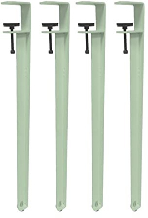 Lot de 4 pieds de serrage de table en métal, pieds de table basse réglables, pied de table de salle à manger en forme de F, pieds de support d'établi en fer, pieds de barre de bricolage, pas de c
