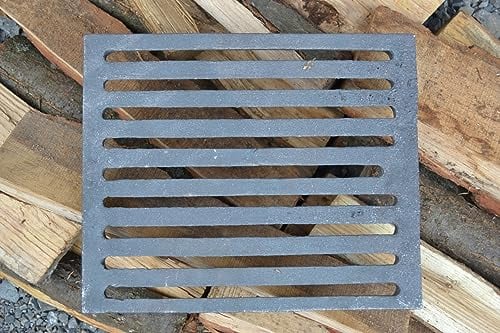 SEZAM Grille de four en fonte - 28 x 23 cm - Différents diamètres - Compatible avec les cheminées et les cheminées - Accessoires de rechange