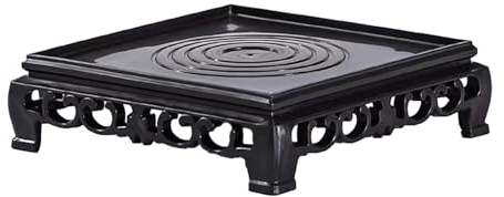 Baoblaze Fischglas Ständer, Planter Stand, Bonsai Rack, Pflanzgefäß-Ständer, Orientalischer Fischglas-Ständer, Pflanzenhocker, Fishbowl Pedestal Planter Stand für Desktop-Korridor-Heimdekoration