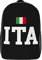 Backpack Flagge Italiano Italia Italien Laptoptasche Bedruckt Rucksack Lässiger Wanderrucksack Für Camping, Wandern, Universität, 43X32X14Cm