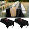 2er-Pack Schwarze Tischdecken, 153 x 260 cm, rechteckige Schwarze Tischdecke für 1,8 m große Tische, waschbare Polyester-Tischdecken, rechteckig, für Hochzeitsfeier, Bankett