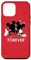 iPhone 12 mini Disney Mickey and Minnie Mouse Silhouettes Forever Red Case