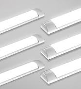wowspeed 6er-Pack LED Feuchtraumleuchte 120cm, 40W 4800LM Kellerlampe 3200K Warmweiß LED Röhre 130° Abstrahlwinkel für Bad, Küche, Garage, Büro