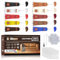 Xinyet Lederreparatur Creme, Leder Reparatursätze,10 Farben Leder Reparatur Set, Liquid Scratch Filler Formula, Lederfarbe Creme, Leder Reparatursätze, Lederreparaturset fur Autositze, Sofa, Lederjac