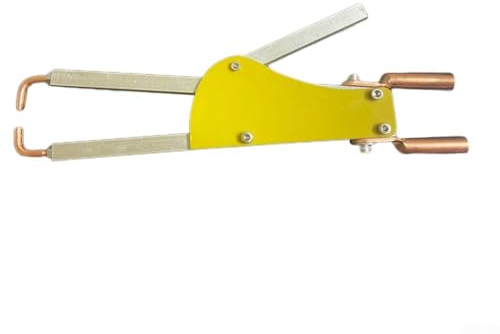 Zoegneer Tragbarer Punktschweißgerät aus Metall, verstellbarer Schweißdruck, Punktschweißstift, Zange, Schraubenschlüssel-Draht-Set (B)