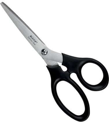 Leitz Edelstahlschere 185 mm, Edelstahlschere 185 mm in einer plastikfreien Verpackung, 54240095