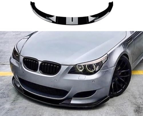 Bqieai Auto ABS Frontstoßstange Frontspoiler Lippe, Für BMW 5 Series E60 E61 2005-2010 M5 Spoilerlippe Kinn Splitter Diffusor Antikollision Car Schützen Zubehör