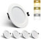 Großcat LED Einbaustrahler 230v 10W Ultra Flach Led Spots, Warmweiß 3000K Neutralweiß 4000K Kaltweiß Einbauleuchten, Ø90-100mm Lochdurchmesser, Deckenspots LED für Badezimmer Küche, 4er Set