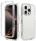 iPhone 16 Pro Max Case, Ultra Thin 360 [Full Protection] [no dots] [Slim TPU] [Front and Back] [Transparent] [Hard PC Back and Soft TPU Front Case] For Apple iPhone 16 Pro Max (CLEAR)