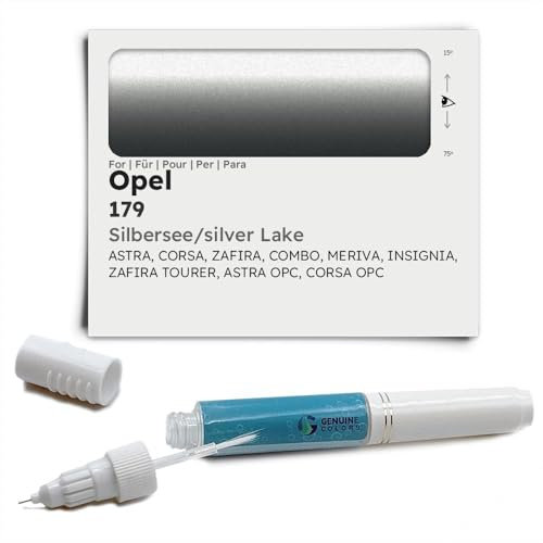 Genuine Colors Lackstift SILBERSEE Silver Lake 179 für Opel Silber Astra Corsa Zafira Combo MERIVA Insignia Tourer OPC