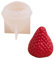 Moules en silicone 3D en forme de fraise pour bougies en résine époxy