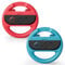 Accesorios Volante para Nintendo Switch 2, volante Joy-Con, cómodo volante de carreras para Mario Kart World/Nintendo Switch2 & Switch, rojo/azul (pack de 2)
