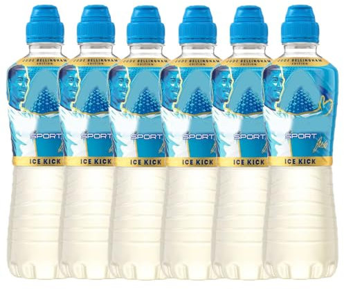Luccozzadde Sport Ice Kick 500ml – Jude Belliinggham Limited Edition | Electrolyte Energy Drink for Hydration & Performance | Refreshing Flavour | PMP Bottle (Pack of 6)