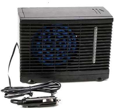 SXHEYUY Climatiseur de Voiture Portable, Dispositif de Refroidissement adhésif 12V avec réservoir d'eau pour Le Bureau, la Chambre à Coucher, Les Maisons et Les Voitures,Noir,12v