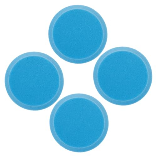 BESTonZON 4pcs round Bowling Ball Polishing Sponge Pads, Cleaning and Scratch Repair Accessory, Easy-to-use Sponge for Home Use, Lawn Bowls Accessories