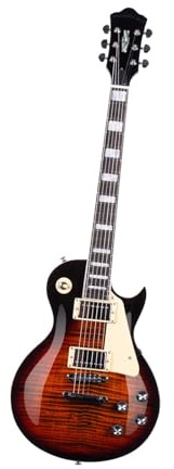 Professionelle E-Gitarre 24 Bünde 6-saitige E-Gitarre Massiver Korpus Mahagonihals