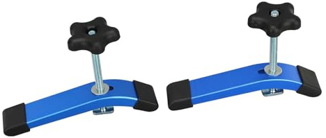 Yosoo Health Gear Woodworking T Slot Clamp Aluminum T Track Handle Clamp 5 1 2in X 1 8in Anodized 3 Piece Set for Router Table Drill Press CNC Table Saw Jig Workholding