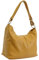 AMBRA Moda Damen Leder Handtasche Schultertasche Umhängetasche Hobo bag GL005 (Senfgelb)