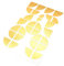 Finest Folia 4D Carbonfolie Emblem Ecken Aufkleber (K004 Gold)