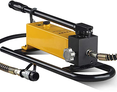 CGOLDENWAL Hydraulische Handpumpe CP-700F mit Druckprüfung丨Hohe Speicherkapazität: 1100 ccm丨Druck zwischen 20-700 kg / ²丨Durchfluss zwischen 13-2.3 cc (Mit Drucktest)