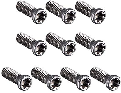 M2,5 x 8 mm, viti Torx per sostituire inserto in carburo CNC, strumento 12.9, grado lega, acciaio, 10 pezzi