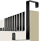 4smile perchero puerta - 10 piezas ganchos negros con almohadillas de fieltro – colgador versátil para el hogar – percha puerta