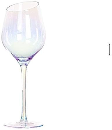 QSCTYG Weinglas Windregenbogenglas allmähliche Änderung Sieben Farbe Glas Becher Farbe Weinglas Champagnerglas Rotweinglas RotweingläSer (Color : 430ml)