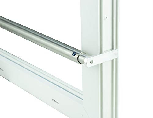Kellerfenster weiss 100 x 50 Isolierverglasung mit Komplett Set Sicherheitsstange und Montagematerial