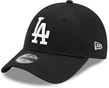 New Era Los Angeles Dodgers MLB League Essential Schwarz Verstellbare 9Forty Cap für Kinder - Youth