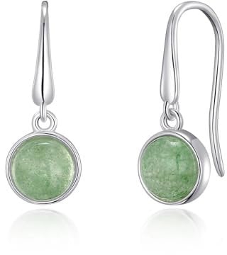 Philip Jones Green Aventurine Drop Earrings