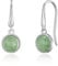 Philip Jones Green Aventurine Drop Earrings