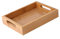 Plateau à Thé Classique en Bois de Bambou - Assiette Petit-Déjeuner Rectangulaire Avec Poignées - Pour Service de Thé/Boisson