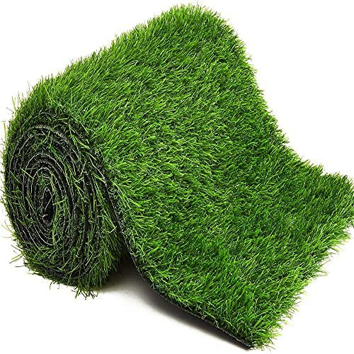 JJA Kunstrasen Tischläufer wiederverwendbar Kunstrasen 90 x 30 cm Läufer für Tisch Ostern Dekoration Gras Teppich Frühling Sommer Tische Moos für Feengarten Umhang Party Dekor Fußball Thema