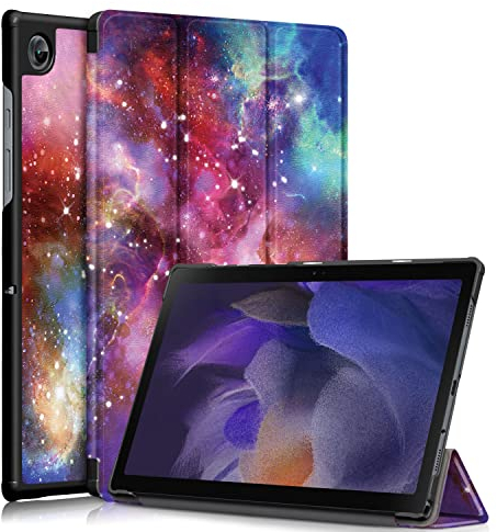 Dlahaby Hülle für Samsung Galaxy Tab A8 10.5 Zoll,PU Leder Schutzhülle mit Standfunktion Smart Case Cover für Samsung Galaxy Tab A8 10.5 Zoll SM-X200/X205/X207 2021 Tablet,Galaxis