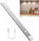 ibaye 40CM LED lichtleiste küche kabellos mit Bewegungssensor LED Sensor Licht 1200 mAh USB Aufladbar unterbauleuchte Küche, Schrankbeleuchtung mit Magnetisch für Küche, Schlafzimmer, Treppe