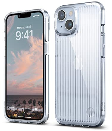 elago Urban Clear Case Compatible with iPhone 14 Case (6.1), TPU Hybrid Technology, Reduced-yellowing, Pattern Glass Glowing Effect, Shockproof Bumper Cover, Full Body Protection (Transparent)…