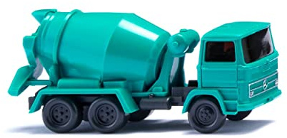 Wiking 094508 N Scale Mercedes Benz Concrete Mixer Water Blue 1:160