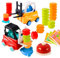 Engineer Forklift Transport Game, Gabelstapler Transport Spiel, Kinder Engineering Truck Gabelstapler Spielzeug, Gabelstapler Stapelbares Spielzeug für Kinder, Intelligenz, Pädagogisches Geschenk