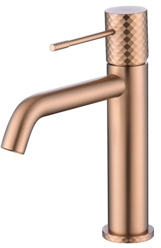 IMEX BDG053-1ORC GÉNOVA Monomando Lavabo Oro Rosa Cepillado