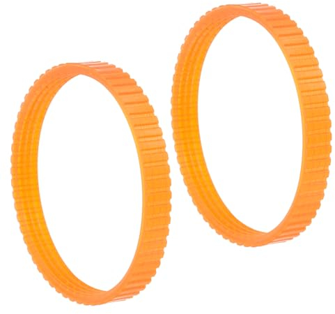 QUARKZMAN Courroie D'Entraînement en Polyuréthane pour Rabot Électrique x 2Pcs, Courroie Crantée 1900B, pour Le Travail Du Bois, [Orange]