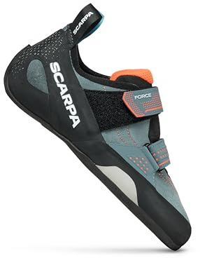 SCARPA Women's Force Rock Climbing Shoes for Gym Bouldering & Sport Climbing - Conifer/Coral - 8 Women/7 Men