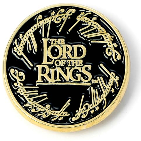 The Lord of The Rings Logo Pin Badge, schwarz, LRPB0004, Einheitsgröße, Zink
