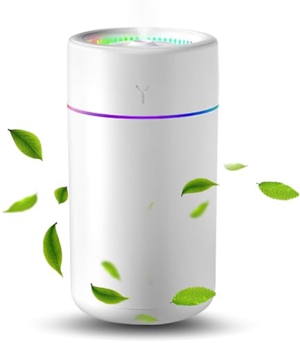 USB Mini Air Humidifier Diffuser,Battery-Free Aromatherapy & Essential Oil Diffuser for Car, Home, Office, Bedroom – Cool Mist Air Freshener for Travel & Relaxation