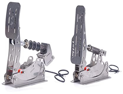 TPLLPK Xuanqingyi Store Pedale SIM Racing Pedale PC Racing Simulator Drucksensor Wägezelle HE Hydraulikpedal (Color : Throttle and Brake)