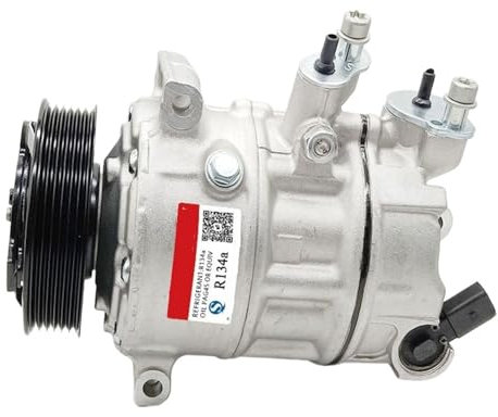 ULLiaN Compresor de Aire Acondicionado de CA, Compatible con VW, Compatible con TIGUAN JETTA V Vi IV 162 163 1.9 TDI 2.0 TDI 07-09, Compatible con BMM BLS AZV PXE16 1K0820808B
