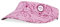 Callaway Womens See The Break Golf Visor, Red Palm Blossom