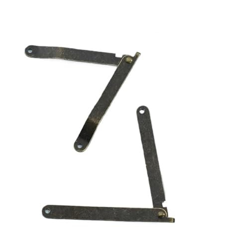 Trépied de positionnement de boîte en bois, couvercle Antique, Support pliable, charnière, boîte en bois, coin de matériel mobile, 2 pièces