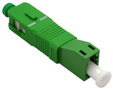Conectra® - Glasfaser Adapter für FTTH | LC/APC Buchse auf SC/APC Stecker | OS2 | Simplex | Monomode (1 Stück)